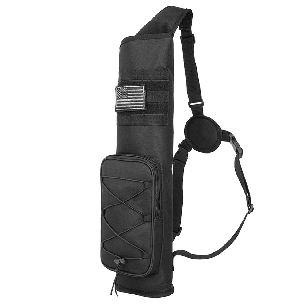 Archery Quiver Bag Bottom Thickening Compound Recurve Bow Holder Adjustable Strap for Outdoor Archery Hunting Accessories