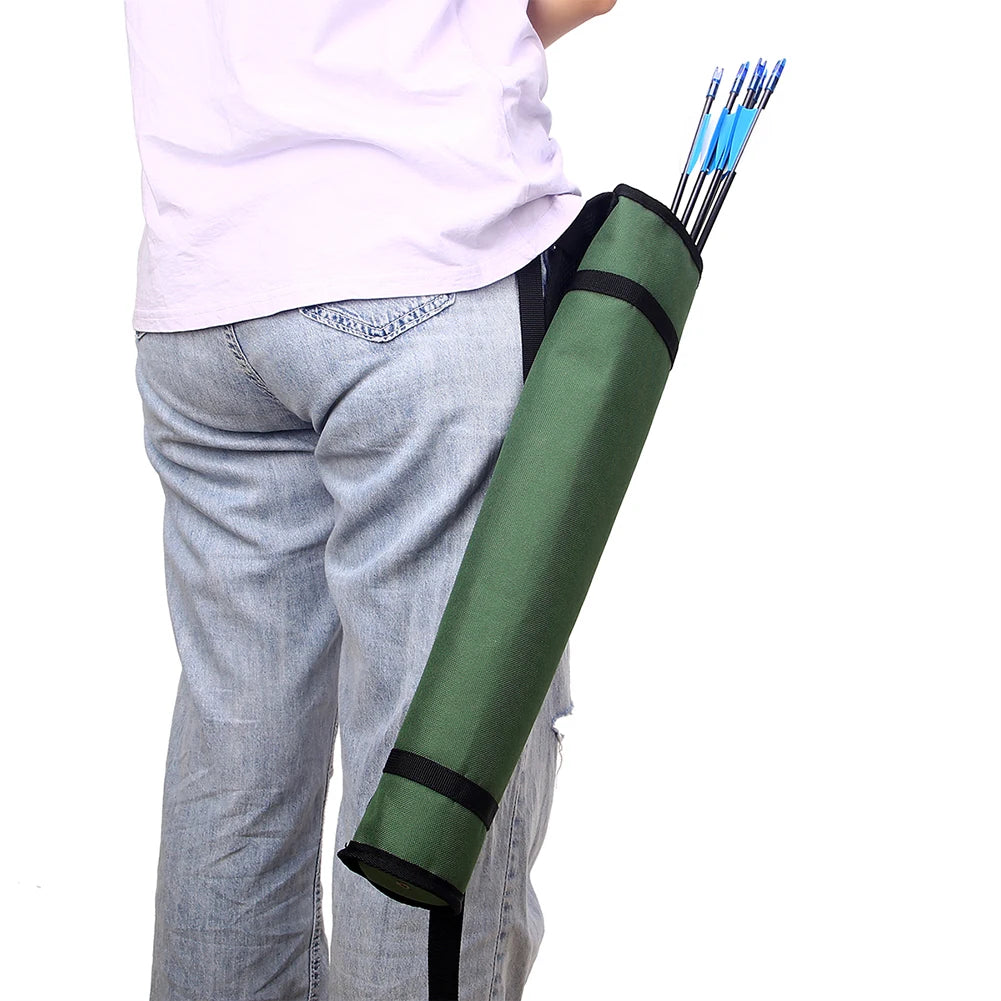 Archery Arrow Quiver Holder Adjustable Archery Back Arrow Quiver Holder Arrow Holder for Bow Hunting and Target Practicing