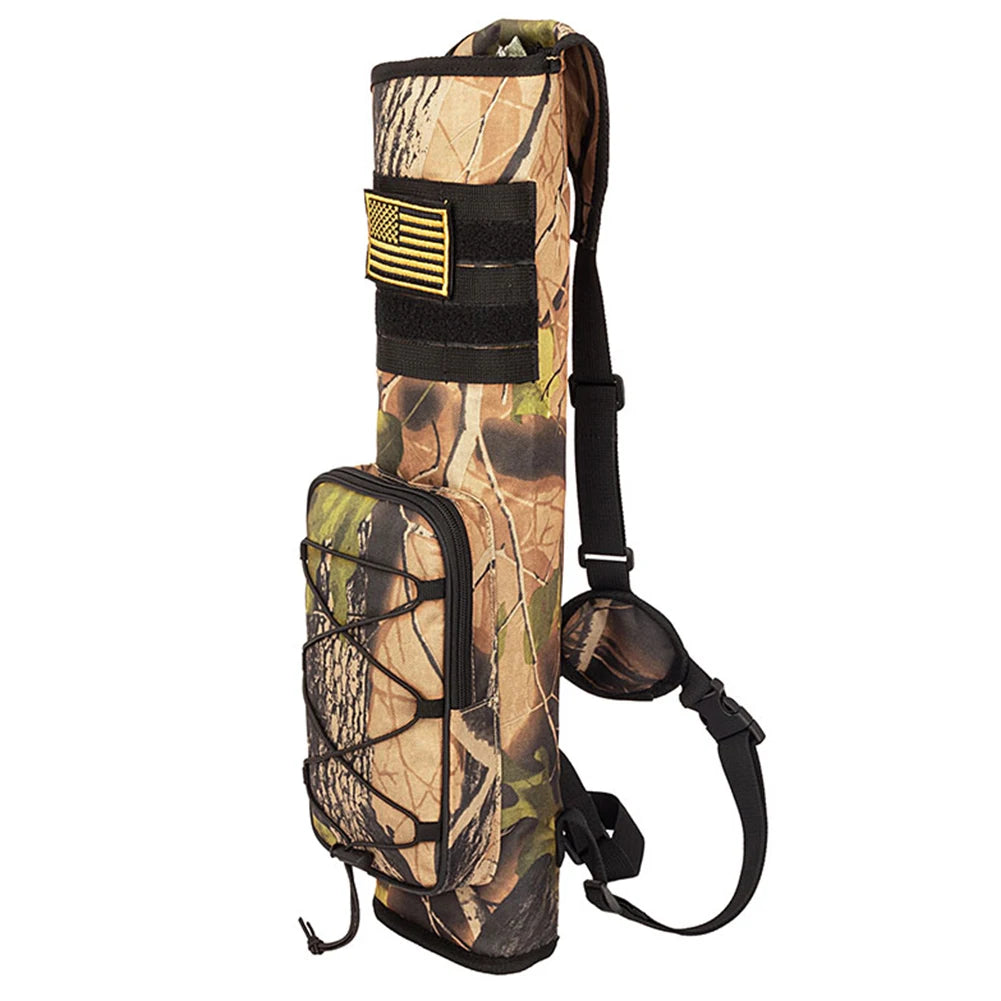 Archery Quiver Bag Bottom Thickening Compound Recurve Bow Holder Adjustable Strap for Outdoor Archery Hunting Accessories