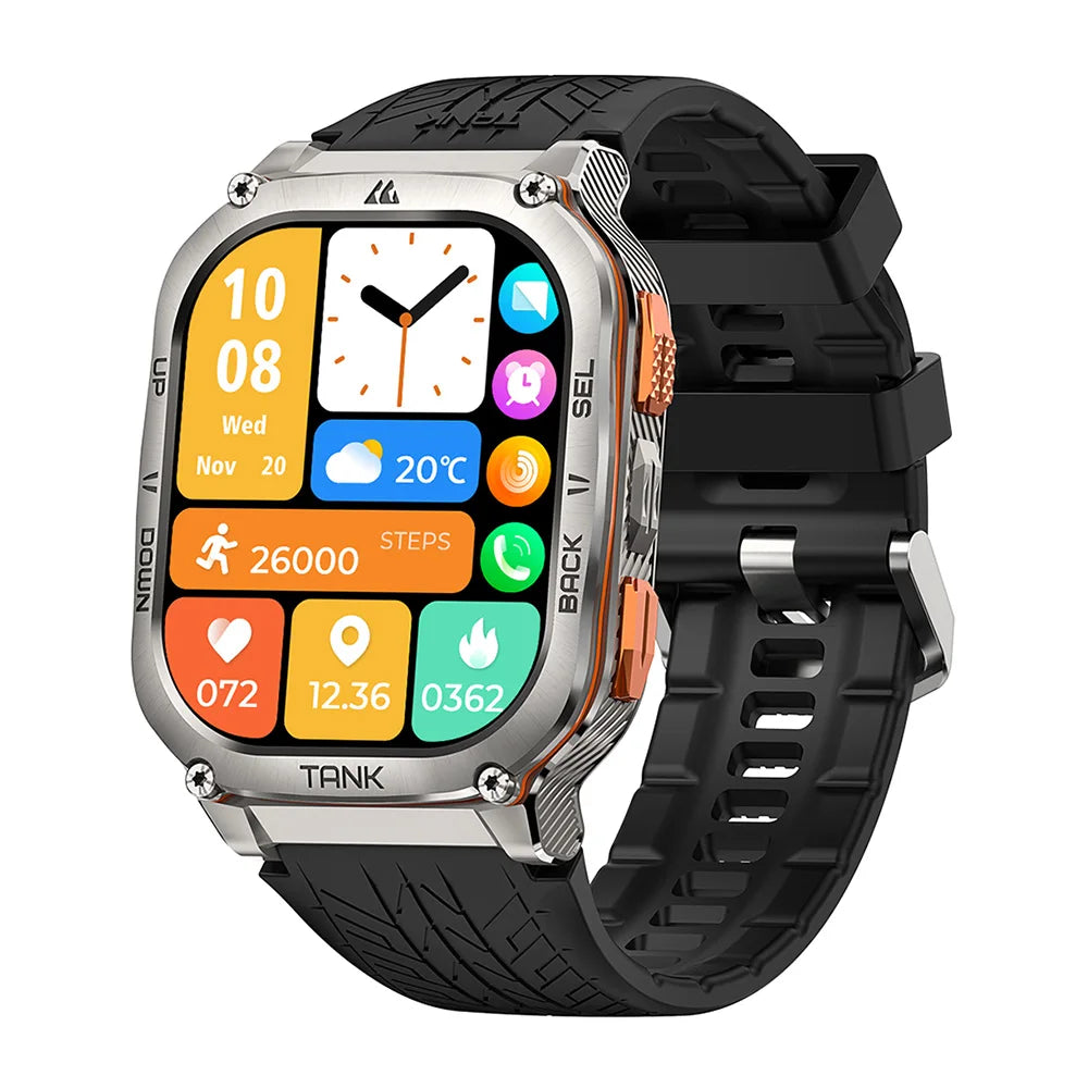 KOSPET TANK M3 Ultra GPS Smart Watch for Men 5ATM Waterproof Bluetooth Call Heart Rate Diving Skiing Hiking for Android iOS
