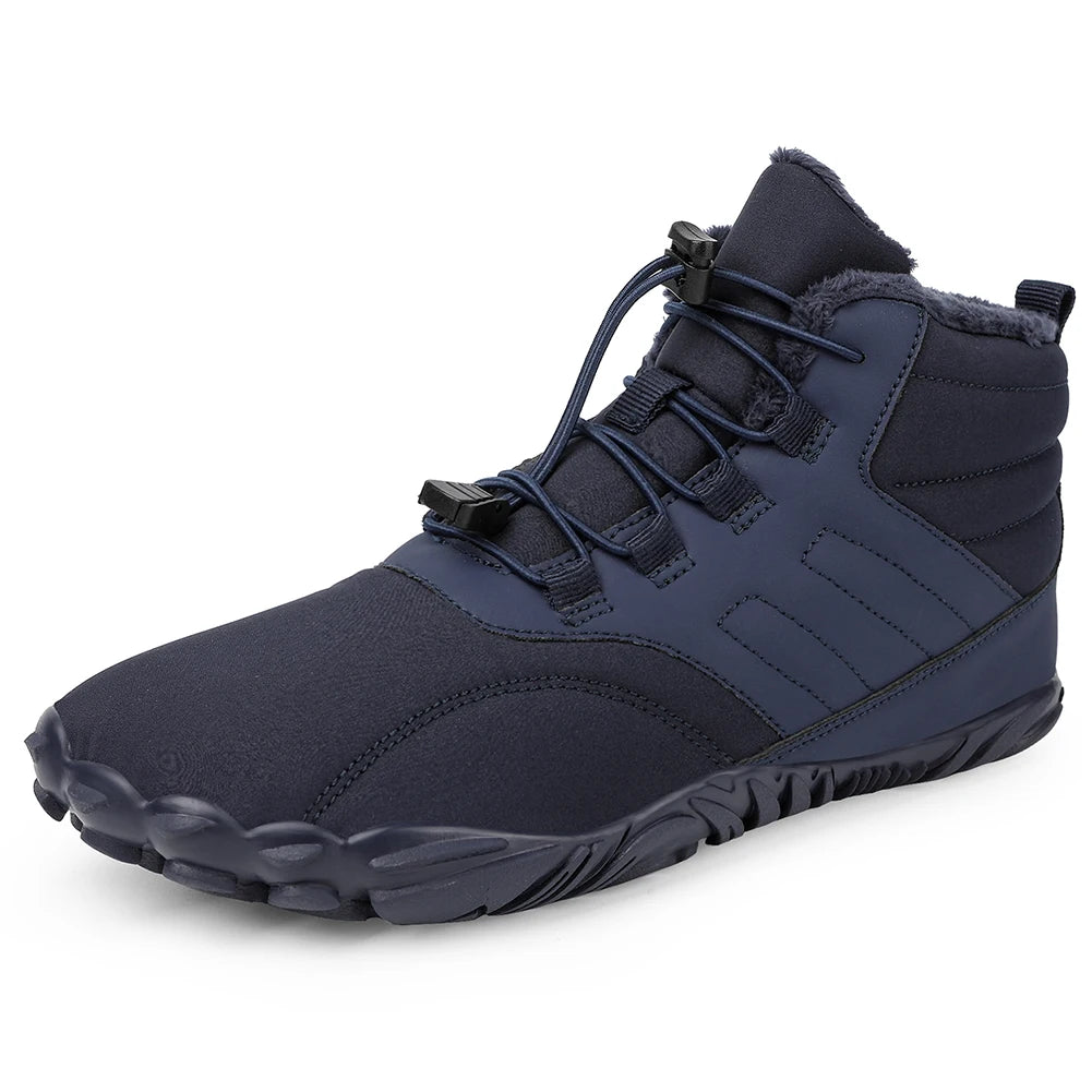 Winter Warm Camping Sneakers Women Men Rubber High Ankle Boots Waterproof Non-Slip Breathable for Trekking Climbing