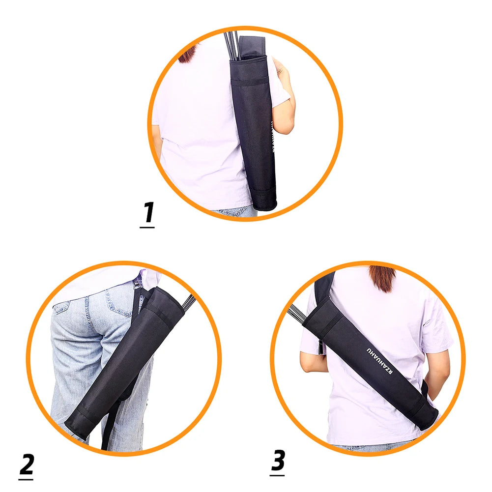 Archery Arrow Quiver Holder Adjustable Archery Back Arrow Quiver Holder Arrow Holder for Bow Hunting and Target Practicing
