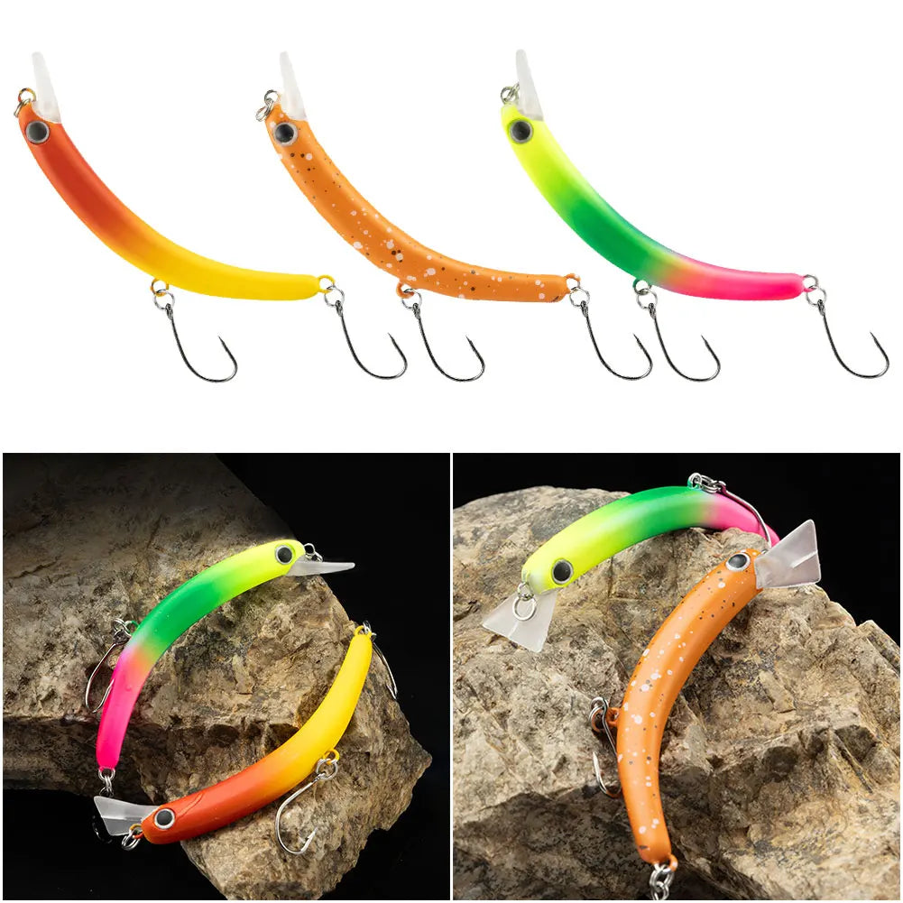 Sinking Lure Bend Baits Crankbait 4g 63mm Trout Wobbler Fishing Lure Artificial Hard Bait Fishing Accessories